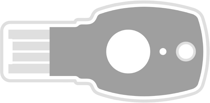 Logo d'une clé montrant la diversité des couleurs. (Modèles : A4B / K10)