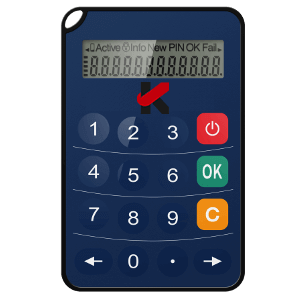 keypad c300 protection par code PIN et mode challenge réponse OTP korum secure