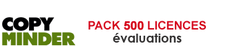 pack 500 licences évaluation copyminder korum secure