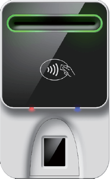 lecteur de carte à puce BIOr502 dual avec et sans contact + lecteur empreinte digital biométrique + DUAL slot SIM/SAM
