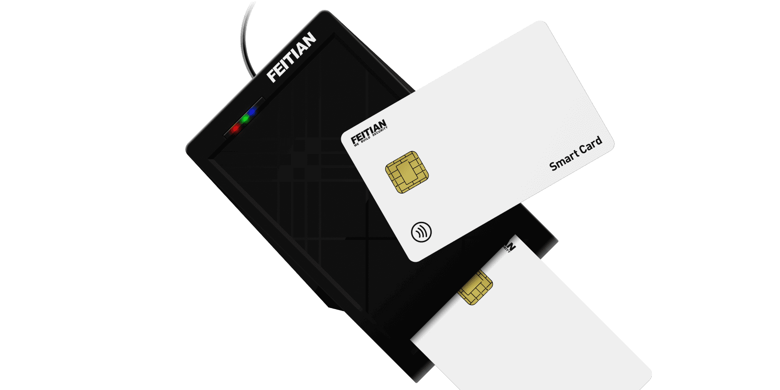 r502 dual lecteur de carte à puce avec et sans contact 